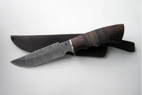 Нож из дамасской стали "Гарсон" - работа мастерской кузнеца Марушина А.И.
